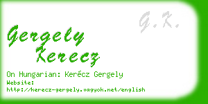 gergely kerecz business card